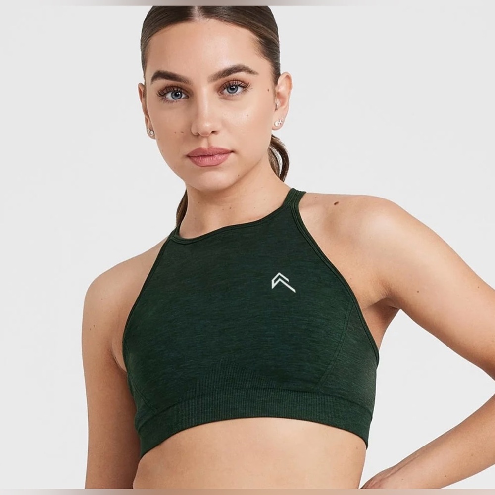 🆕 ONER Active SMALL Effortless Seamless High Neck Bralette PRINTED
LOGO